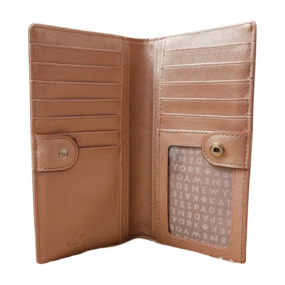 Kate Spade New York Slim Bifold Wallet Rose Gold - Picture 7 of 8
